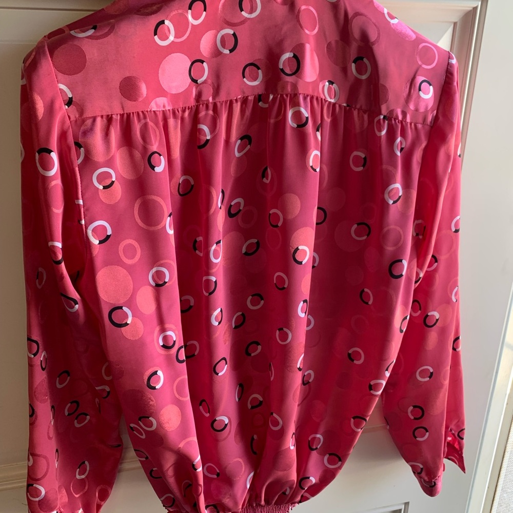 Da Rue Pink Circle Pattern Blouse - Picture 4 of 4